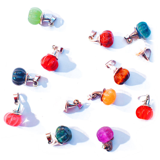 L727]Pendentif Citrouille Cristal